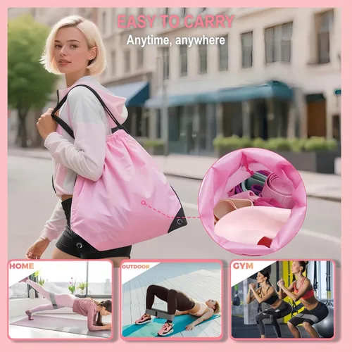 Miniatura 7 de Nuplot Kit esencial de yoga y pilates para mujer, kit de pilates Better Me para entrenamientos en casa con anillo de pilates y juego de pelotas, Rosa