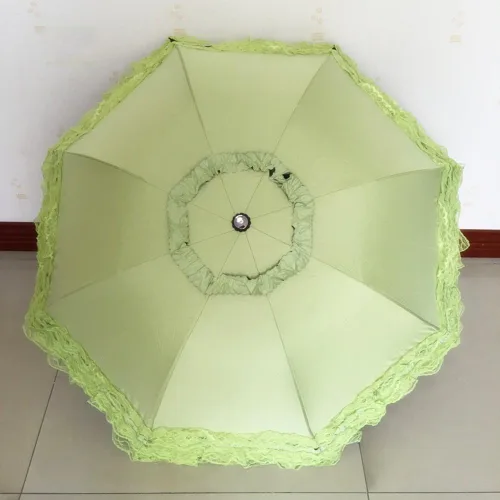 Miniatura 32 de Honeystore Paraguas plegable a prueba de rayos ultravioleta Princess Lace Parasol con cúpula anti-UV