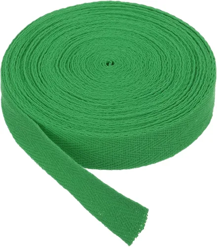 Miniatura 236 de PATIKIL Cinta de sarga de algodón de 1 pulgada, 50 yardas, cinta de algodón, cinta de encuadernación al bies, cinta de espiga para costura, Verde