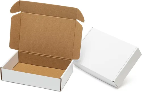 Miniatura 16 de Mcfleet Cajas de envío negras de 9 x 6 x 2 pulgadas, paquete de 24 cajas de correo de cartón corrugado para pequeñas empresas, con bloqueo de Negro
