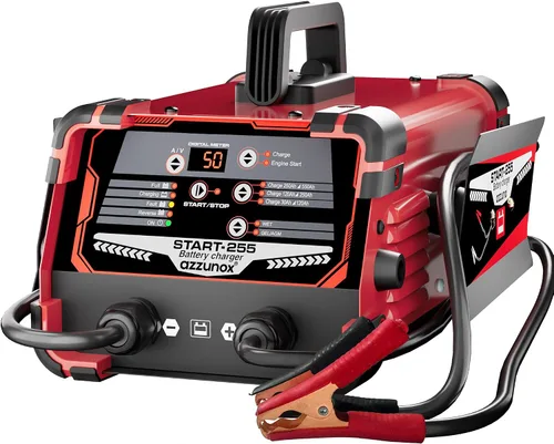 Miniatura 8 de Cargador de batería de coche de 12 V/24 V y arrancador de motor, carga rápida de hasta 30 A, amperios de arranque de 130 A, mantenimiento
