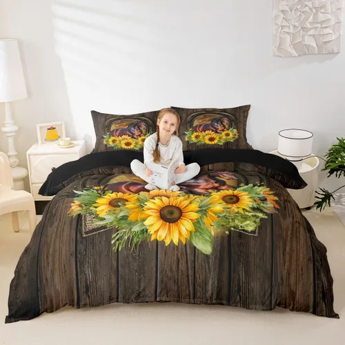 Miniatura 17 de Happy Camping - Funda de edredón para niños, casa rodante y cámper, funda de edredón rústica para niños y niñas, decoración de habitación de niños