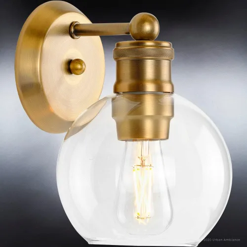 Miniatura 4 de Urban Ambiance Aplique de pared vintage de lujo, tamaño pequeño: 9.5 pulgadas de alto x 6.5 pulgadas de ancho, con elementos de estilo americano