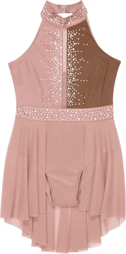 Miniatura 39 de CHICTRY Kids Girls Sparkly Rhinestone Ballet Gymnastics Leotards Modern Lyrical Dance Costume