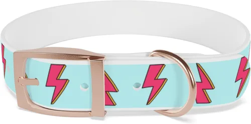 Miniatura 2 de David Bowie Ziggy Stardust Dog Collar (Medium, Black Onyx)