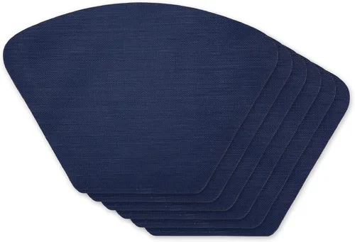 Miniatura 22 de DII PVC Tabletop Collection Woven Indoor / Outdoor - Juego de manteles individuales, 13x17.25, aguamarina, 6 piezas