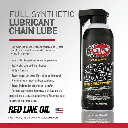 Miniatura 5 de Red Line Lubricante de cadena 43103 a prueba de golpes, 13 onzas