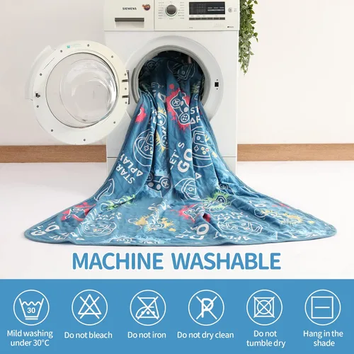 Miniatura 9 de Mantas refrescantes para personas que duermen con calor, manta que brilla en la oscuridad, regalo de controlador de juego para niños, Q-Max> 0.4