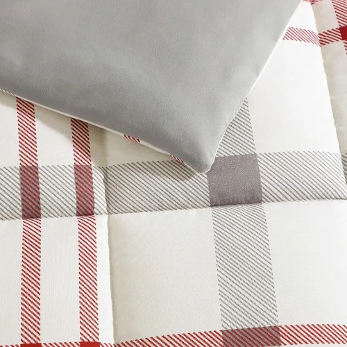 Miniatura 8 de Eddie Bauer - Juego de funda de edredón tamaño Queen, ropa de cama reversible de algodón con fundas a juego, elegante decoración del hogar