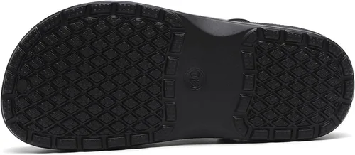 Miniatura 5 de MEIAGDT Zapatos de chef antideslizantes para hombre, impermeables y a prueba de aceite, con correas ajustables, suaves y cómodos, adecuados