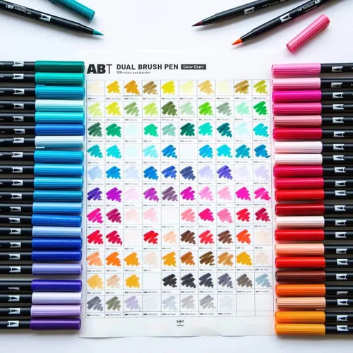 Miniatura 5 de Tombow Marcadores artísticos de doble pincel (paquete de 10, celebración)