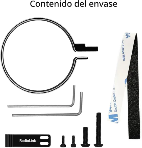 Miniatura 5 de Radiolink Gatillo de volante de aleación RC con una sola mano, adaptador de accesorio de control para Radiolink RC8X RC4GS RC6GS/Flysky Negro
