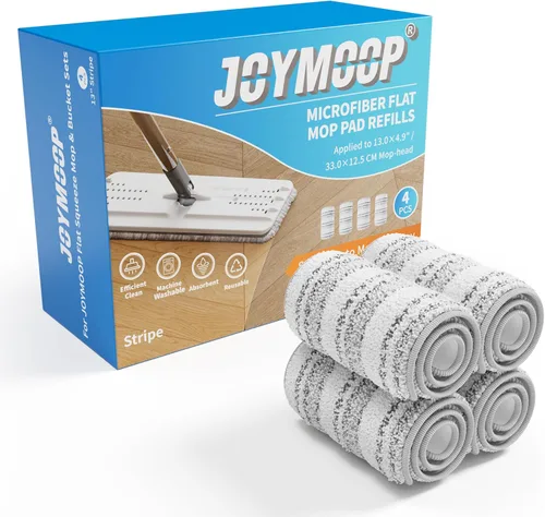 Miniatura 16 de JOYMOOP Almohadilla de repuesto de microfibra para sistema de trapeador plano de 15 pulgadas, gris, 1 paquete de recarga 1 pieza 15" - 1 gris