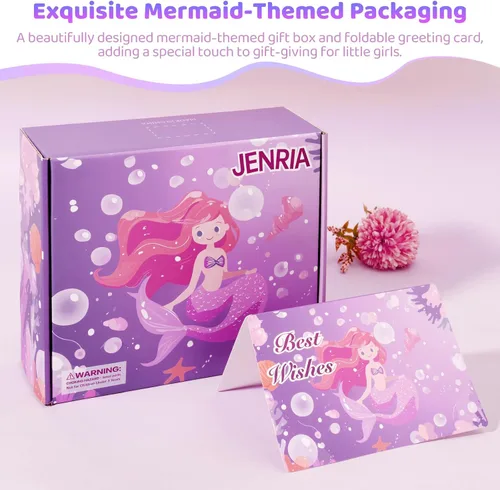 Miniatura 7 de Jenria Regalo de sirena para niñas de 6 a 8 años, regalos de graduación de jardín de infantes para niñas, regalos de cumpleaños para niñas de 3, 4