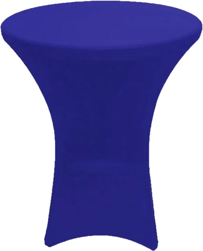 Miniatura 2 de Mantel elástico ajustable de elastano para cóctel, color azul real, 32 x 42 pulgadas, para bodas, eventos y fiestas