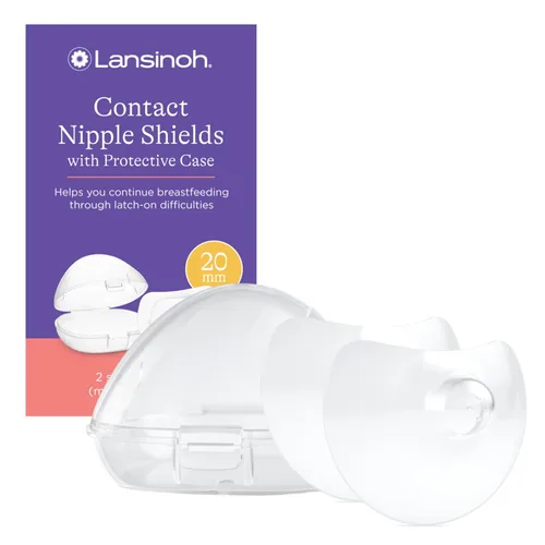 Miniatura 12 de Lansinoh Protectores de pezón de contacto para madres lactantes, protectores ultrafinos, suaves y flexibles de silicona de grado médico para pezones