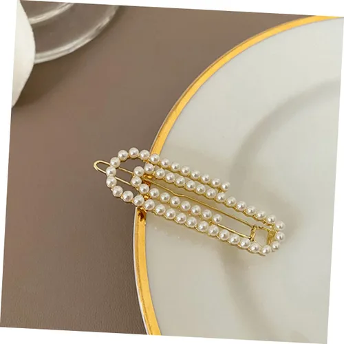 Miniatura 3 de Beavorty 2 pinzas para el cabello, pinzas de metal para el cabello, broches de metal con diamantes de imitación para mujer, pasadores de flores