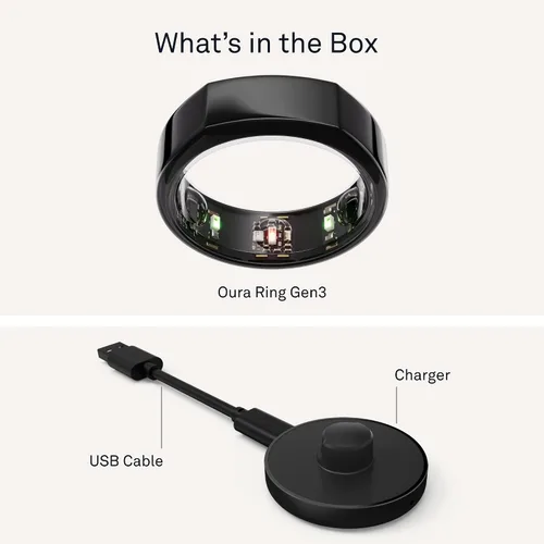 Miniatura 8 de Oura Ring Gen3 Heritage - Anillo inteligente, seguimiento del sueño, frecuencia cardíaca, rastreador de actividad física, 5-7 días de duración