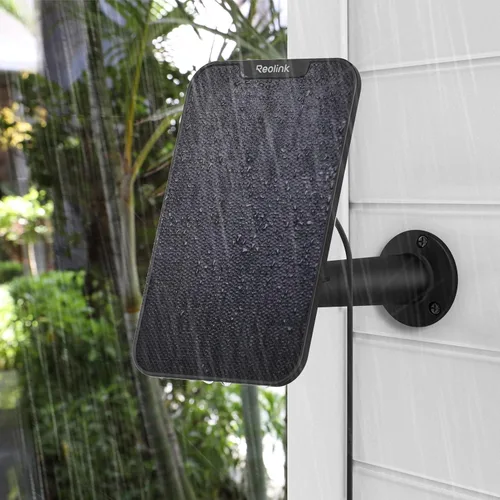 Miniatura 3 de REOLINK Panel solar de 3 W, diseñado para cámaras de seguridad inalámbricas para exteriores, con energía solar, puerto tipo C de 6 V, compatible
