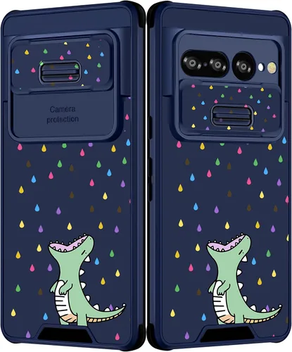 Miniatura 14 de Funda para Google Pixel 6A con diseño de corazón para niñas y mujeres, diseño único de moda negra con funda de cámara deslizante, fundas estéticas