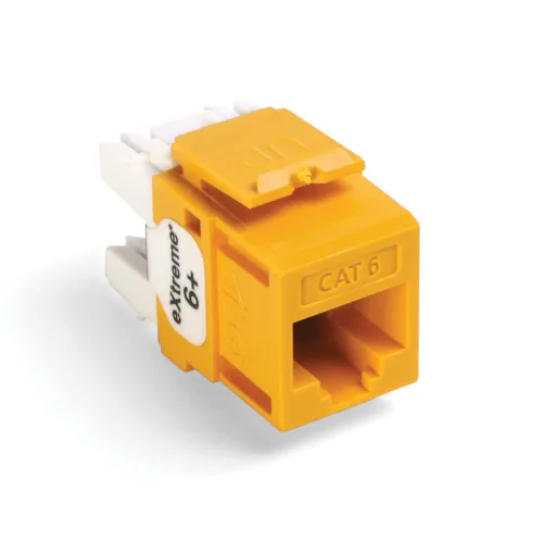 Miniatura 6 de Leviton Extreme 6+ QuickPort Connector, CAT 6, paquete de 150, 61110-JW6, blanco