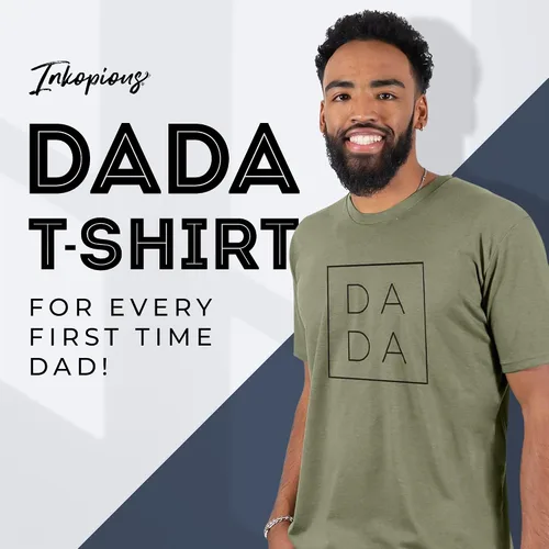 Miniatura 2 de Inkopious - Camiseta con inscripción DADA regalo del día del padre para padres primerizos