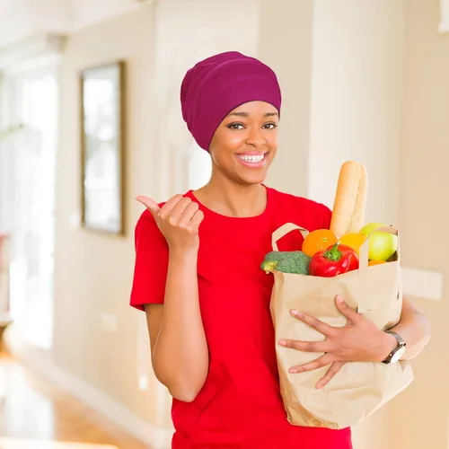 Miniatura 6 de Kisumthy 2 gorros de algodón holgados para quimioterapia, gorro de quimioterapia, sombreros de cáncer para mujeres con pérdida de cabello