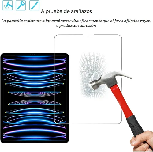 Miniatura 5 de Ailun Paquete de 2 protectores de pantalla para iPad Pro de 12.9 pulgadas [versión 2022, 2021, 2020 y 2018] vidrio templado