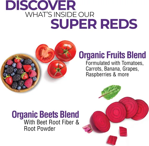 Miniatura 3 de Country Farms Super Reds, superalimento energizante de polifenoles, 40 frutas y bayas super, poderosos antioxidantes y polifenoles, apoya la energía