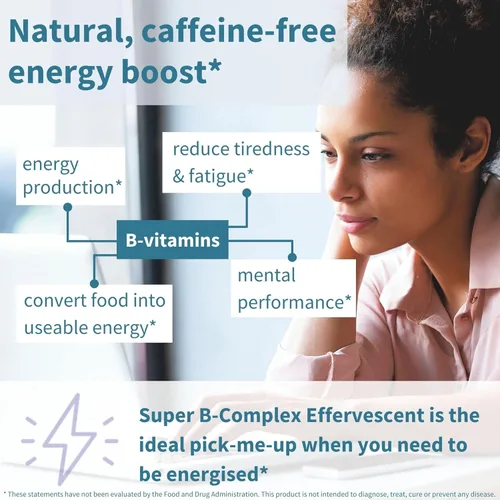 Miniatura 4 de Igennus Super B-Complex Suplemento efervescente líquido metilado de vitamina B, bebida energética de acción rápida, sin cafeína y azúcar, sabor a