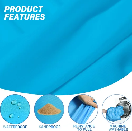 Miniatura 73 de Famstar Beach Blanket Oversized Extra Large 78"X81"/10'X9',Waterproof Sandproof Beach Blanket 2-8 Adults Lightweight Durable for Travel Camping