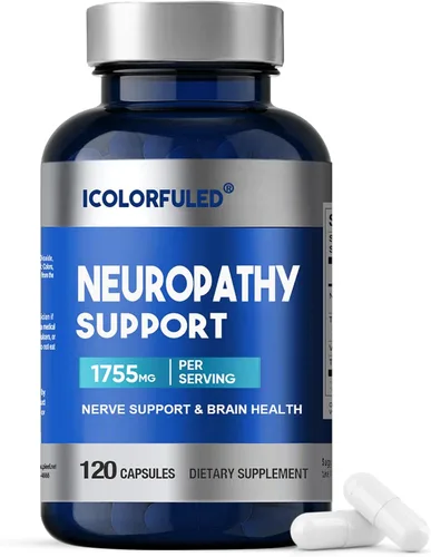 Suplementos de neuropatía, salvador de nervios para neuropatía con 600 mg de ácido alfa lipoico y vitaminas B, fortalecen los nervios en los dedos,