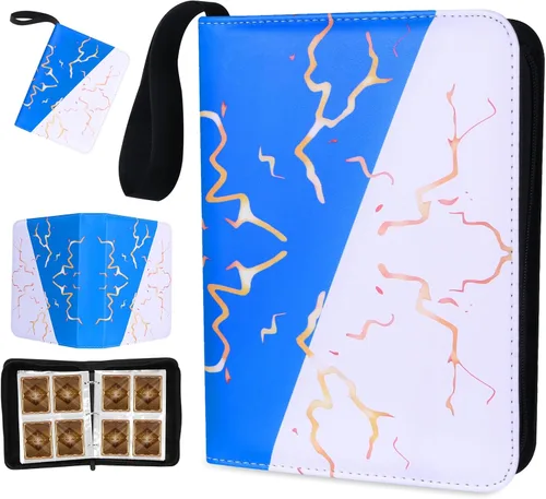 Miniatura 13 de Álbumes para cartas coleccionables, fundas protectoras para cartas coleccionables, carpeta para tarjetas de 18 bolsillos, estuche para cartas de 900