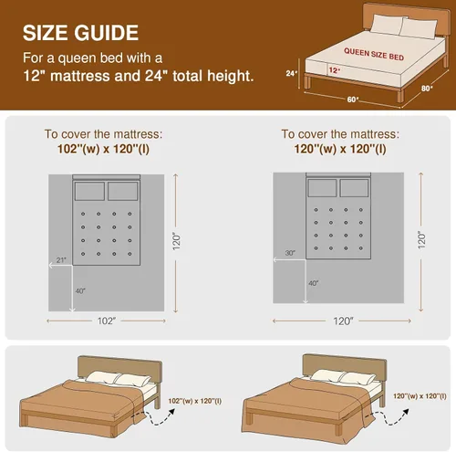 Miniatura 9 de SahSahCasa Juego de colcha cubrecama edredón de 120"x102" 100% algodón de gran tamaño Queen, colcha acolchada Queen extra grande, cubrecama XL