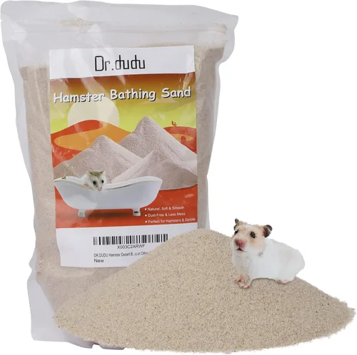 Miniatura 11 de DR.DUDU Arena de baño para hámster, 6.6 libras, libre de polvo, arena del desierto o arena para orinal para hámster, chinchillas, jerbo, hámsters