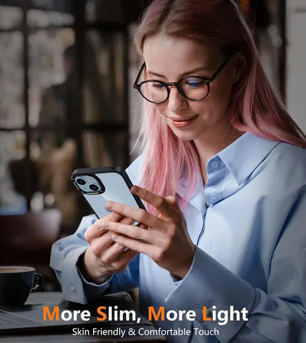 Miniatura 1110 de FNTCASE Funda para iPhone 13 Pro-Max: Fundas magnéticas transparentes compatibles con Magsafe Slim anti amarillamiento protección contra caídas