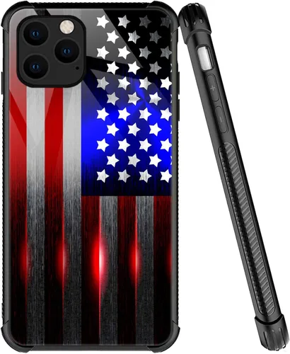 Miniatura 40 de ZHEGAILIAN Funda compatible con iPhone 7/8 Plus, funda de vidrio orgánico para niñas, mujeres y hombres, diseño de cuatro esquinas, antiarañazos, a