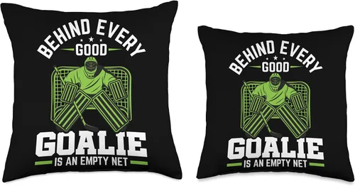 Miniatura 3 de Ice Hockey Gifts for Players Fans Coaches Coaches Máscara de portero, traje de jugador para almohada de portero de hockey sobre hielo, 16 x 16