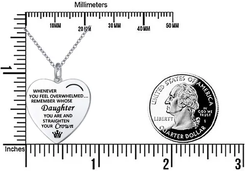 Miniatura 6 de DAOCHONG Regalos para el día de la madre, plata de ley S925, collar con colgante de corazón para madre, hija, nieta, familia, joyería de papá, mamá