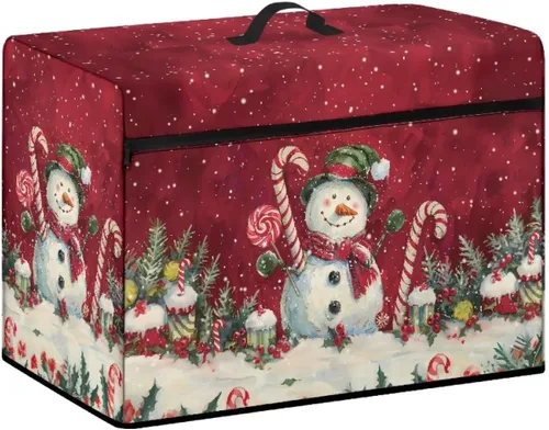 Miniatura 22 de Funda para máquina de coser con estampado floral, estilo bohemio, resistente a las manchas, ligera, impermeable, cubierta antipolvo con bolsillos