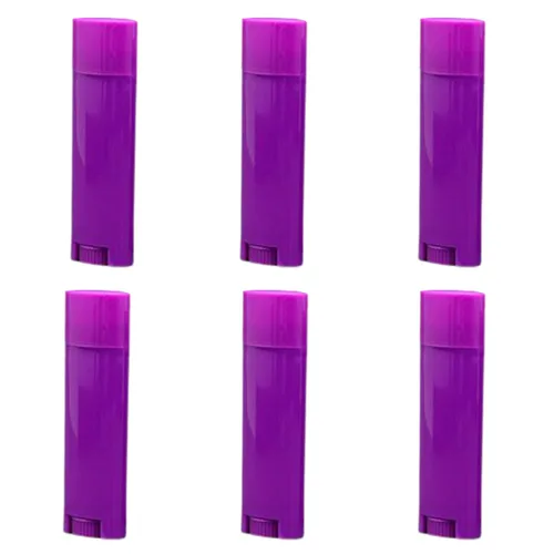 Miniatura 7 de FZBNSRKO 25 unidades de 0.2 fl oz de desodorante ovalado vacíos tubos de bálsamo labial, contenedores recargables para lápiz labial, lápiz labial