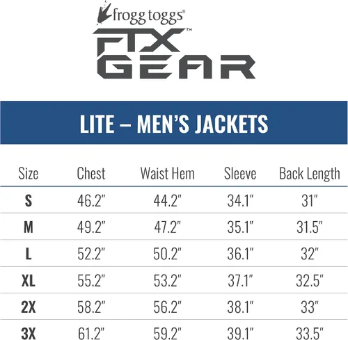 Miniatura 6 de FROGG TOGGS Men's FTX Lite Waterproof Angler, Fishing Jacket with Stretch Fabric