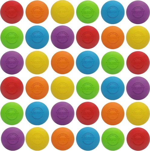 Miniatura 112 de Pelotas de lacrosse Velocity - 1, 2, 3, 6, 12, 18, 24, 36, 60 y 120 paquetes - para práctica, tamaño oficial aprobado por la NFHS y la universidad
