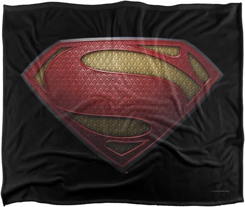 Miniatura 2 de Superman Man of Steel Shield - Manta con licencia oficial de tacto sedoso, súper suave, 50 x 60 pulgadas Hombre de Escudo de Acero