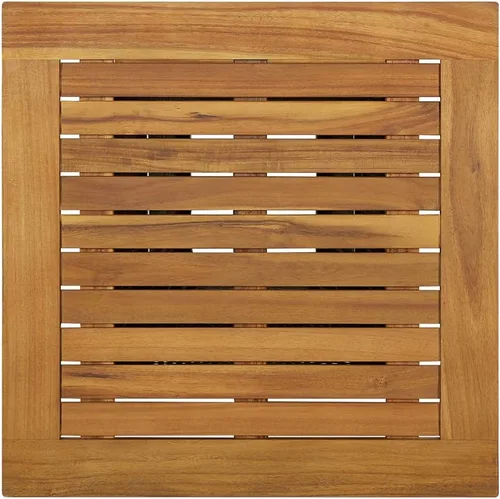 Miniatura 6 de vidaXL Moderna mesa de bar para patio al aire libre, clima, ratán de polietileno y madera de acacia maciza duradera, diseño cuadrado, color negro