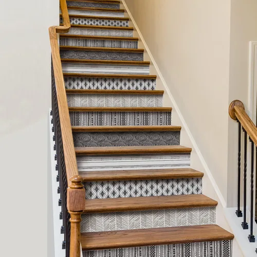 Miniatura 10 de funlife 10 Tiras 47.24"x7.08" Adhesivos Despegar y Pegar para Contrahuellas de Escaleras, Calcomanías Adhesivas de Vinilo Autoadhesivas para Blanco