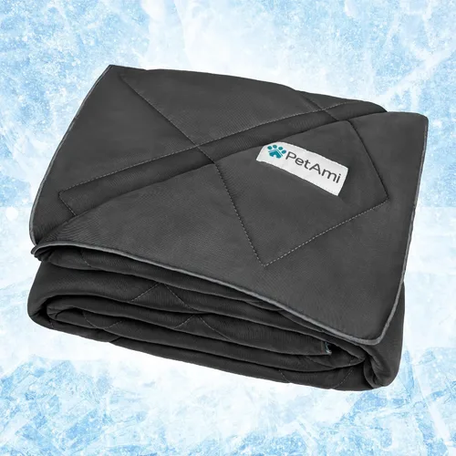 Miniatura 18 de PetAmi Manta Refrigerante Premium para Perros Manta Ligera y Esponjosa para Mascotas, Funda de Cama para Perros, Gatos y Cachorros Manta