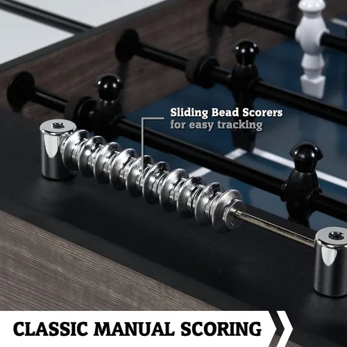 Miniatura 7 de Hall of Games - Mesas de futbolín de múltiples estilos, fútbol con diseños duraderos y elegantes con pelotas de fútbol deportivas de mesa, perfectas