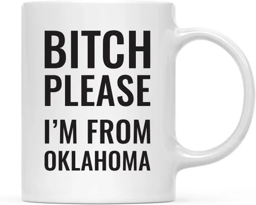 Miniatura 45 de Andaz Press Taza de café de 11 onzas, regalo de broma, Bitch Please I'm from Alabama, paquete de 1, incluye caja de regalo, divertidas ideas