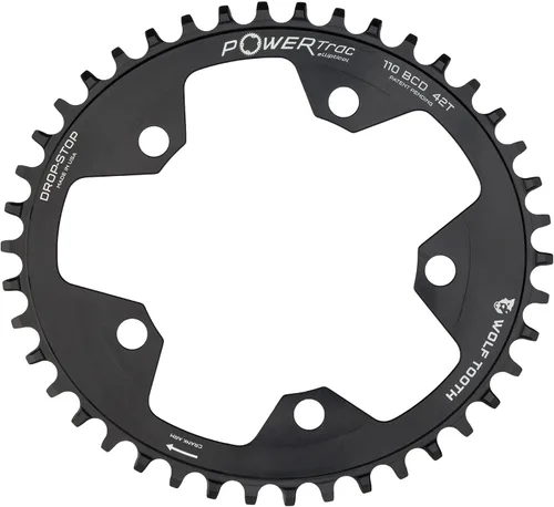 Miniatura 3 de Wolf Tooth Componentes Drop Stop Elíptico Plato Plano Sram de 5 Pernos